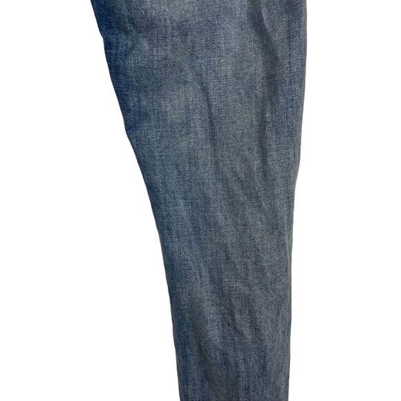 LEVI'S 721 HIGH RISE SKINNY Medium Blue Wash Distressed Red Tab Jeans sz 26 x 32 - Picture 4 of 16